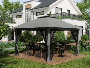 Foisor pliabil cu inaltime ajustabila, 4 Saci de greutati pentru Petreceri in aer liber pe terasa si in gradina
