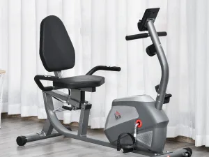 Bicicleta Orizontala Fitness – 8 Rezistente & Ecran LCD