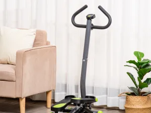 Stepper Fitness – Cu Maner Reglabil, Monitor LCD & Pedale Sigure