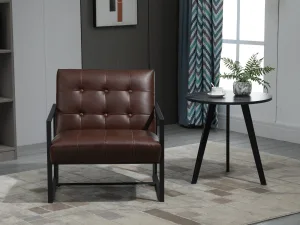 Fotoliu Industrial – Metal & PU Captusit Matlasat , Maro