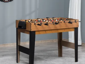 Masa multifunctionala 4 in 1 pentru fotbal de masa, biliard, tenis de masa si hochei cu accesorii incluse, MDF si otel, 107X61X84.5cm