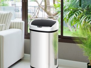 Cos Gunoi Inox – 58 L, Cu Senzor pentru Deschidere Automata