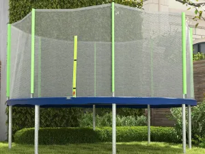 Plasa de siguranta pentru trambulina 366cm, Verde