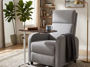 Fotoliu Inclinabil Modern, Gri