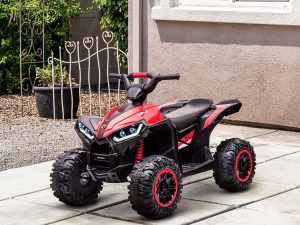 ATV Copii 12V – Cu Cauciucuri Largi, Faruri LED & Muzica