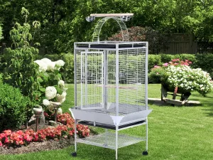 Voliera Pasari 160 cm – Mobila cu Stinghii & Tavi de Hrana
