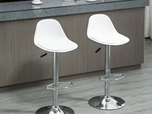Set 2 Scaune Bar – Reglabile, Cu Spatar si Pivotante