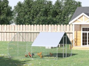Tarc Gaini Exterior – Cadru Zincat & Plasa cu Acoperis Impermeabil