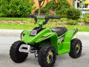 ATV Electric pentru Copii – 6V, Verde, Viteza 2,8-4,6 km/h