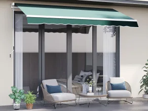 Copertină Verticală Rulantă  , 2.5x2 m pentru Balcon sau Terasă, Verde
